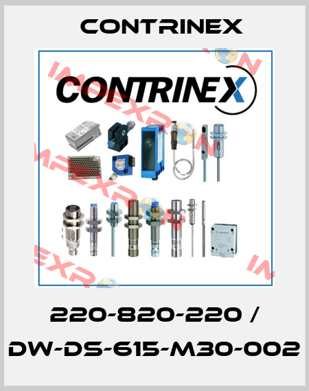 220-820-220 / DW-DS-615-M30-002 Contrinex