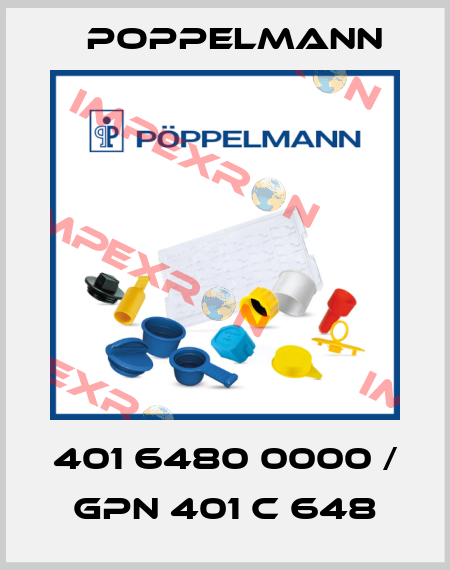 401 6480 0000 / GPN 401 C 648 Poppelmann