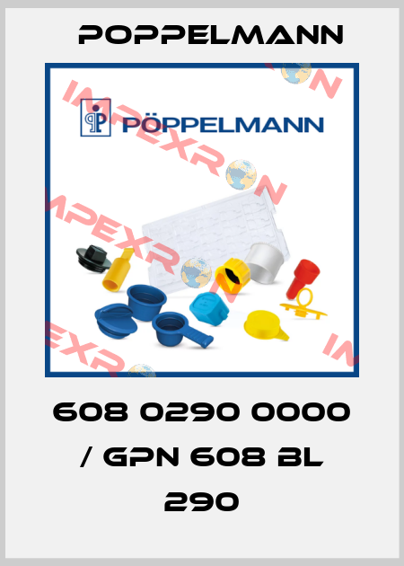 608 0290 0000 / GPN 608 BL 290 Poppelmann
