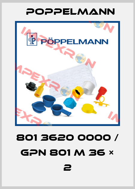 801 3620 0000 / GPN 801 M 36 × 2 Poppelmann