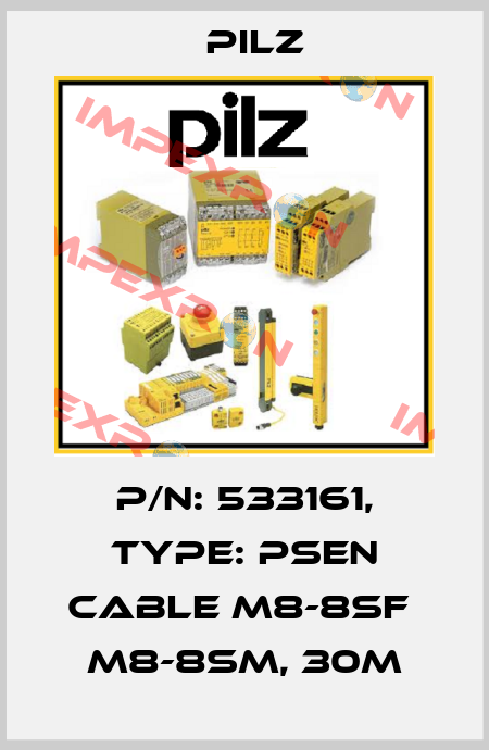p/n: 533161, Type: PSEN cable M8-8sf  M8-8sm, 30m Pilz