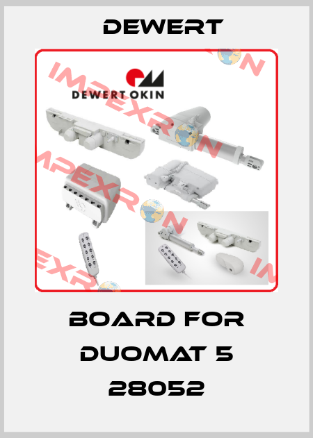 Board for DUOMAT 5 28052 DEWERT