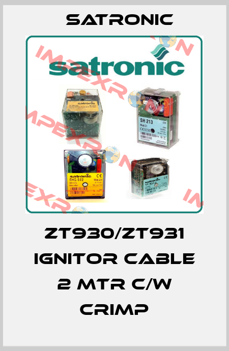 ZT930/ZT931 IGNITOR CABLE 2 MTR c/w crimp Satronic