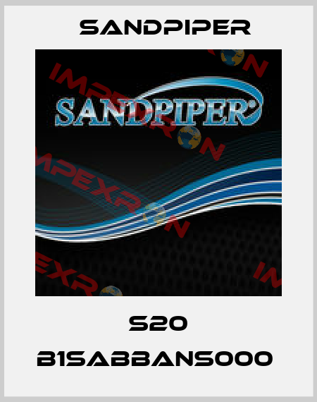 S20 B1SABBANS000  Sandpiper