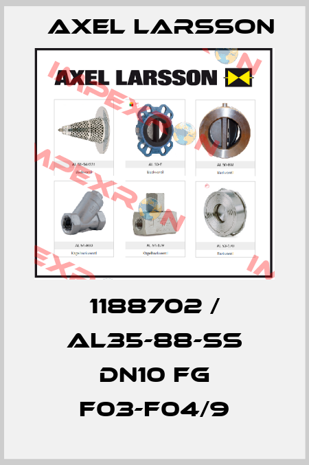 1188702 / AL35-88-SS DN10 FG F03-F04/9 AXEL LARSSON