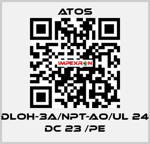 DLOH-3A/NPT-AO/UL 24 DC 23 /PE Atos