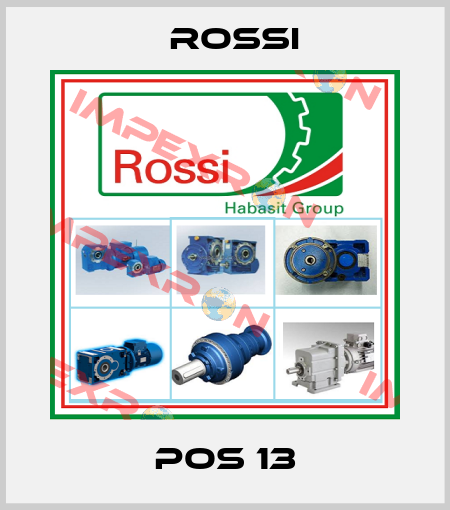 pos 13 Rossi