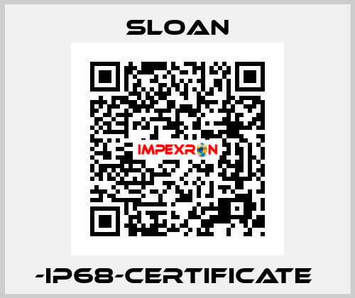 -IP68-certificate  Sloan
