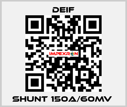 SHUNT 150A/60MV  Deif
