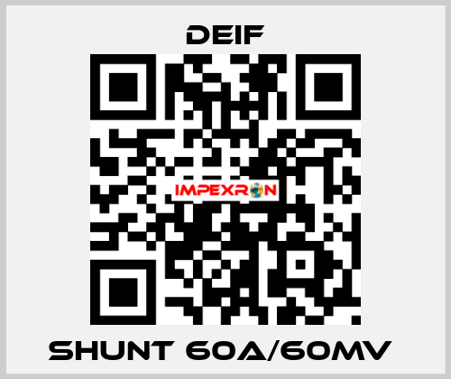 SHUNT 60A/60MV  Deif