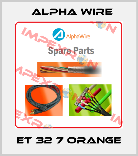 ET 32 7 ORANGE Alpha Wire