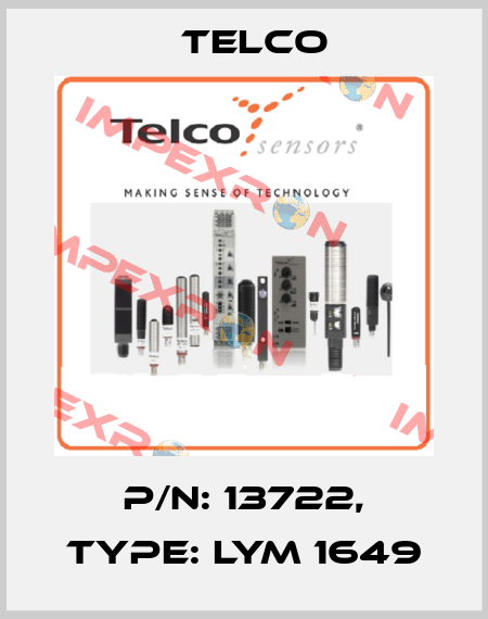 p/n: 13722, Type: LYM 1649 Telco