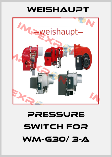 Pressure switch for WM-G30/ 3-A Weishaupt