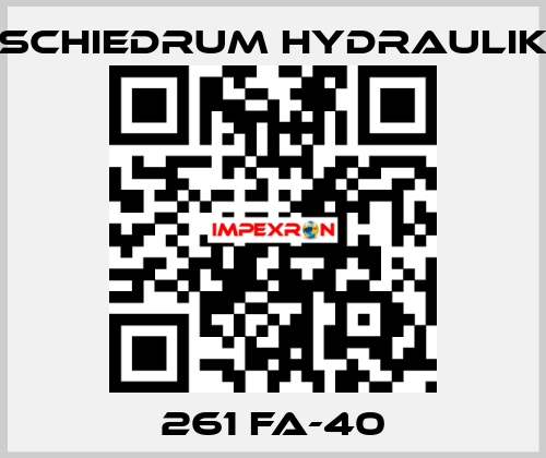 261 FA-40 SCHIEDRUM HYDRAULIK