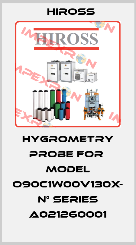 hygrometry probe for  model O90C1W00V130X- N° SERIES A021260001 Hiross