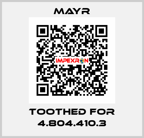 toothed for 4.804.410.3 Mayr