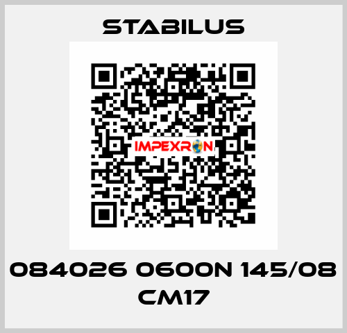 084026 0600N 145/08 CM17 Stabilus