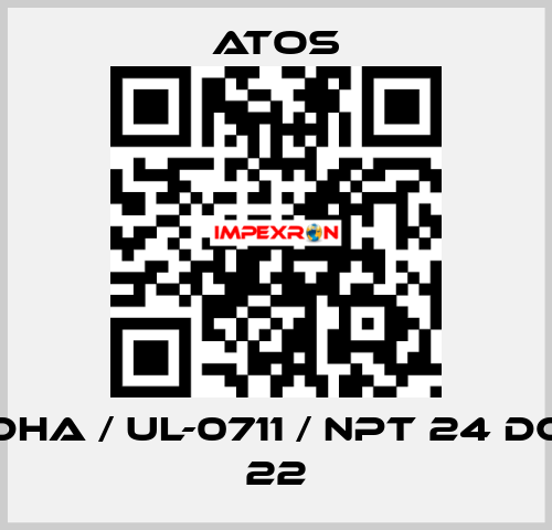 DHA / Ul-0711 / NPT 24 DC 22 Atos