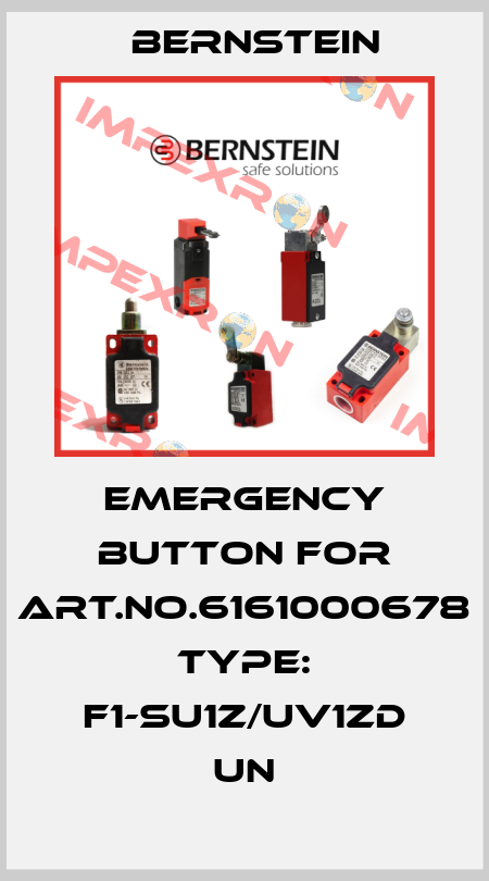 emergency button for Art.No.6161000678 Type: F1-SU1Z/UV1ZD UN Bernstein