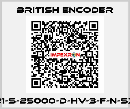 725I-21-S-25000-D-HV-3-F-N-SX-N-CE British Encoder