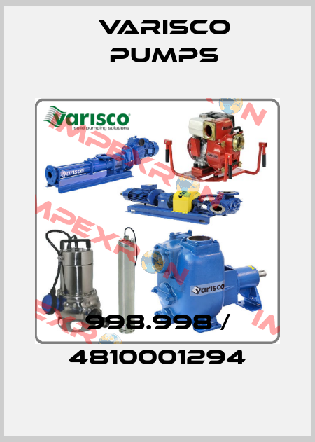 998.998 / 4810001294 Varisco pumps