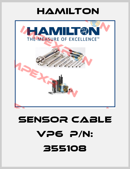 Sensor Cable VP6  P/N: 355108 Hamilton