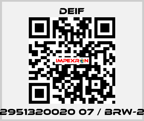 2951320020 07 / BRW-2 Deif
