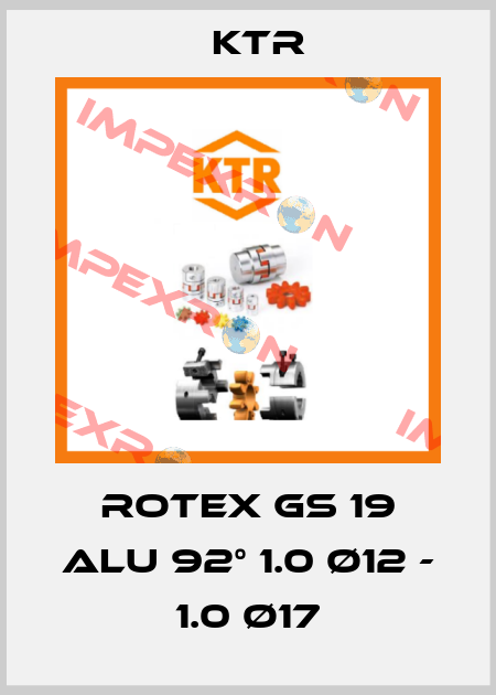 ROTEX GS 19 Alu 92° 1.0 Ø12 - 1.0 Ø17 KTR