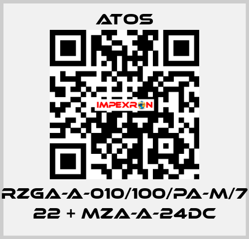 RZGA-A-010/100/PA-M/7 22 + MZA-A-24DC Atos