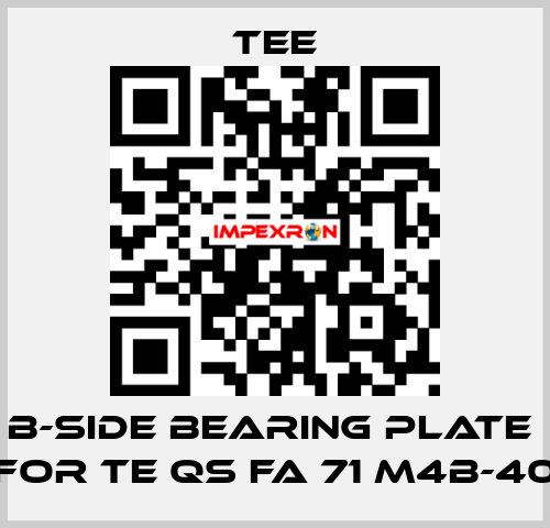 B-side bearing plate  for TE QS FA 71 M4B-40 TEE