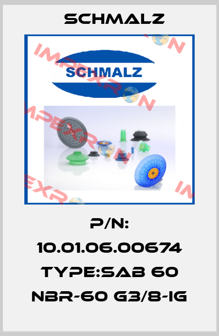 10.01.06.00674 / SAB 60 NBR-60 G3/8-IG Schmalz