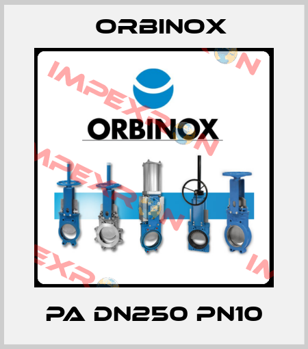 PA DN250 PN10 Orbinox