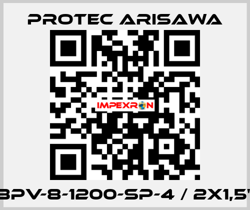 BPV-8-1200-SP-4 / 2x1,5" Protec Arisawa