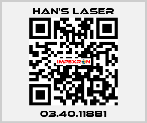 03.40.11881 Han's Laser