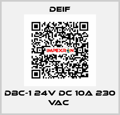 DBC-1 24V DC 10A 230 VAC  Deif