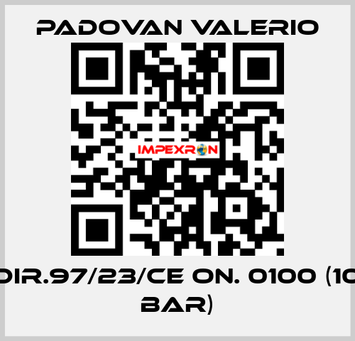 DIR.97/23/CE ON. 0100 (10 bar) PADOVAN VALERIO