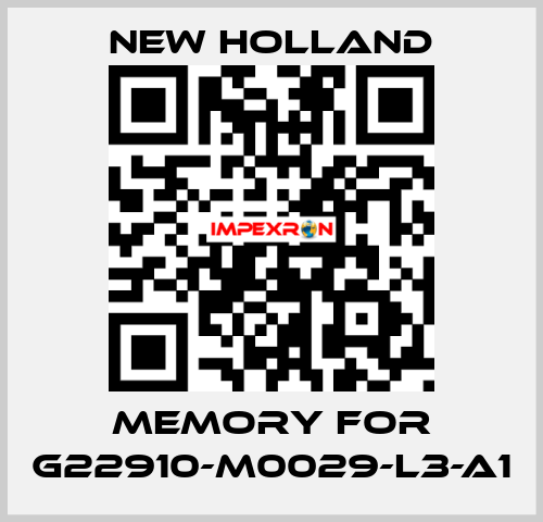 memory for G22910-M0029-L3-A1 New Holland