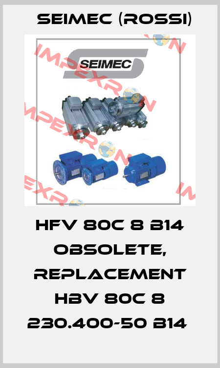 HFV 80C 8 B14 obsolete, replacement HBV 80C 8 230.400-50 B14  Seimec (Rossi)
