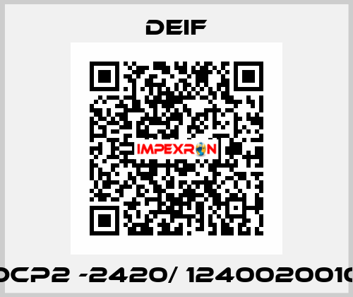 DCP2 -2420/ 1240020010 Deif