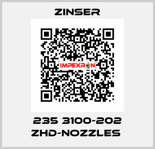 235 3100-202 ZHD-nozzles  Zinser