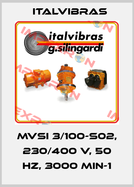 MVSI 3/100-S02, 230/400 V, 50 Hz, 3000 min-1 Italvibras