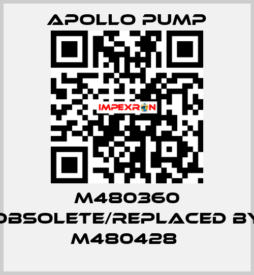 M480360 obsolete/replaced by M480428  Apollo pump