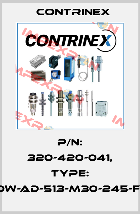 p/n: 320-420-041, Type: DW-AD-513-M30-245-F1 Contrinex