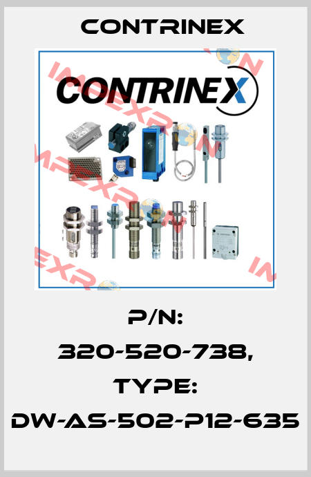 p/n: 320-520-738, Type: DW-AS-502-P12-635 Contrinex