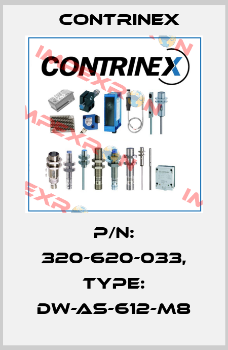 p/n: 320-620-033, Type: DW-AS-612-M8 Contrinex