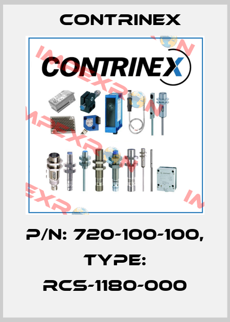 p/n: 720-100-100, Type: RCS-1180-000 Contrinex