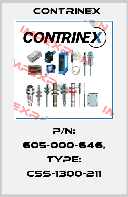 p/n: 605-000-646, Type: CSS-1300-211 Contrinex