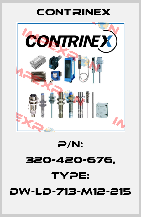 p/n: 320-420-676, Type: DW-LD-713-M12-215 Contrinex