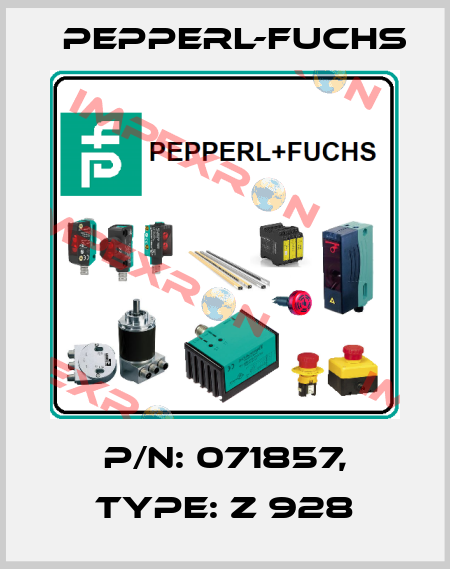 p/n: 071857, Type: Z 928 Pepperl-Fuchs