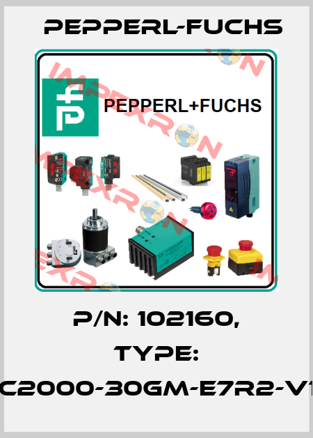 p/n: 102160, Type: UC2000-30GM-E7R2-V15 Pepperl-Fuchs